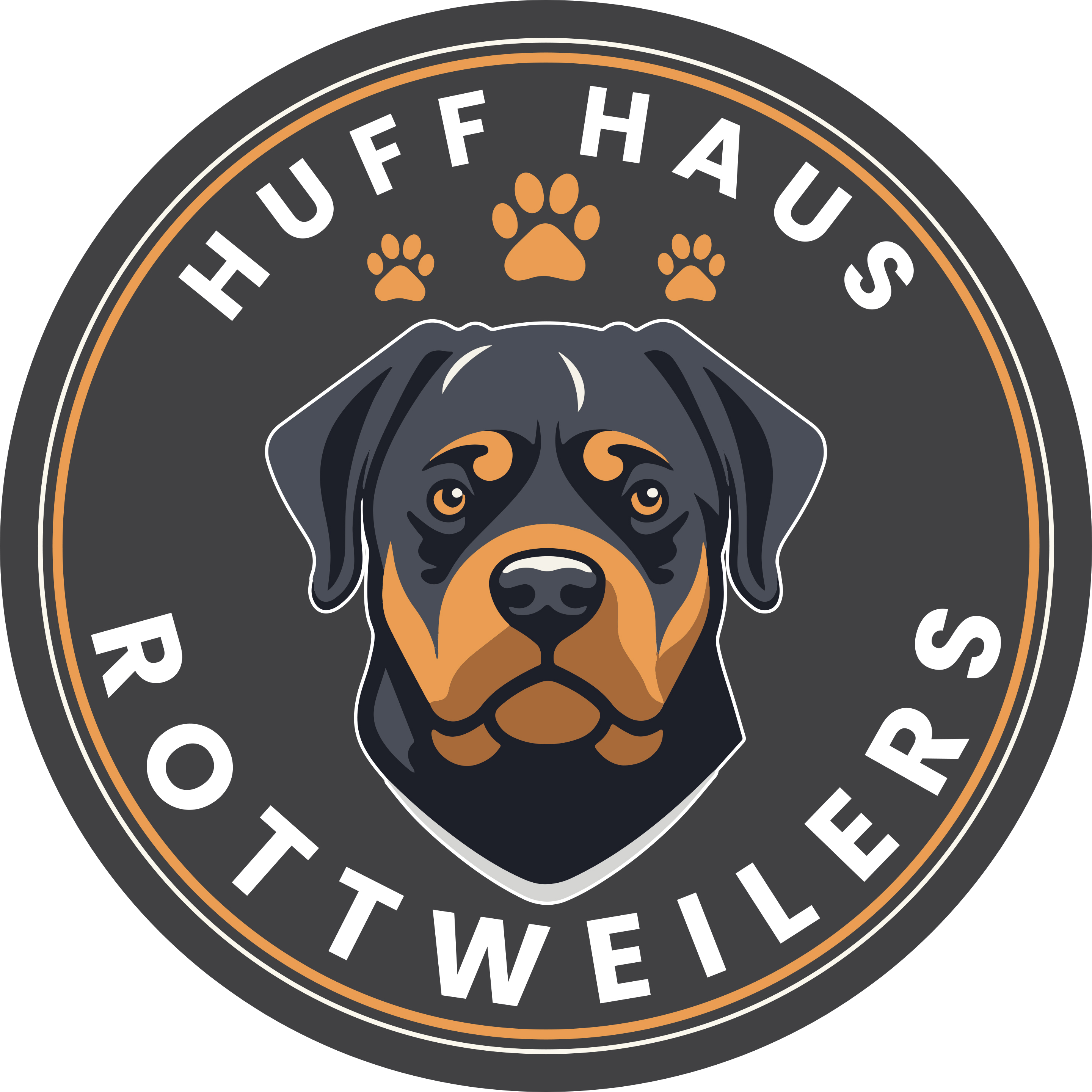 Huff Haus Rottweilers Logo